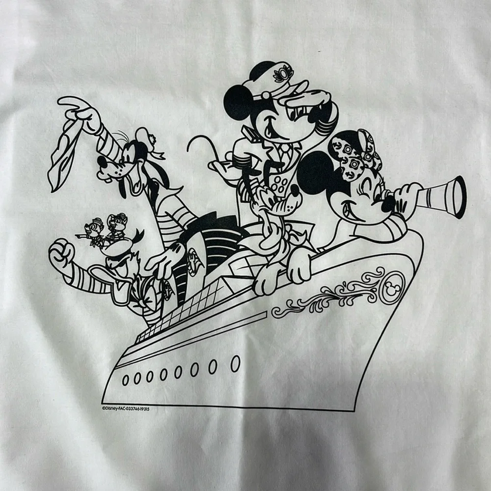 Thomaston - Disney Mickey & Friends - Black and White - Standard Pillow Case